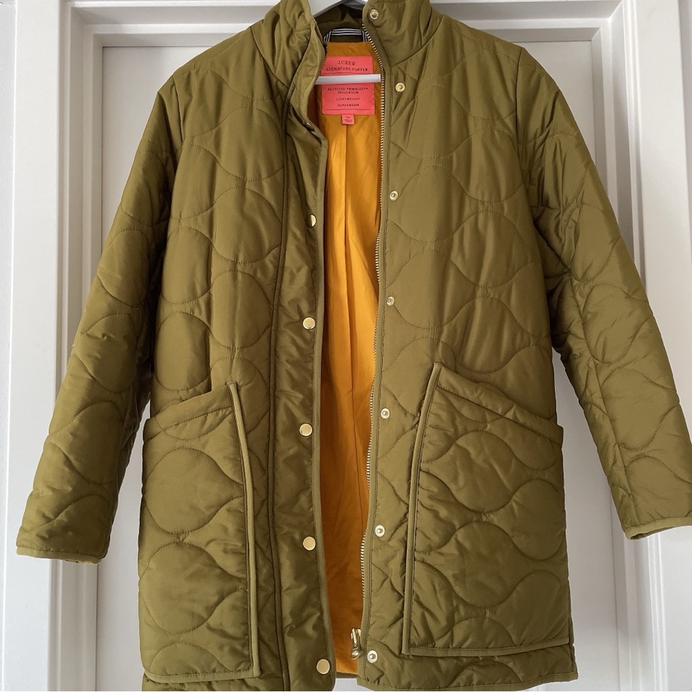 J. Crew Quilted Signature Cocoon Puffer